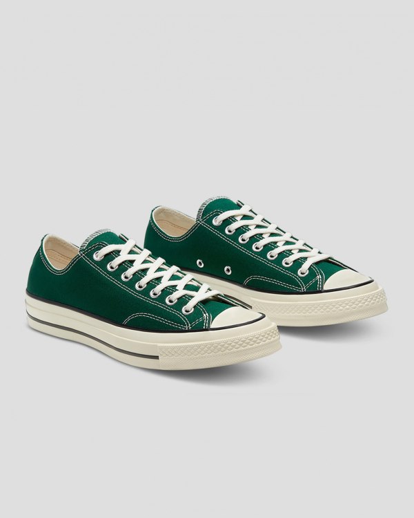 Converse Chuck 70 Organic Canvas Grøn Sko Danmark - Converse Lave Sneakers Dame - 79120TXWQ